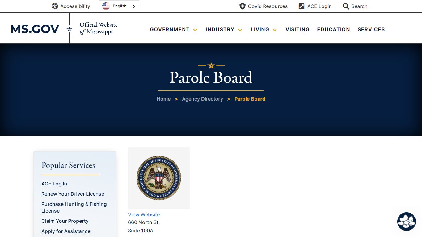 Parole Board | MS.GOV